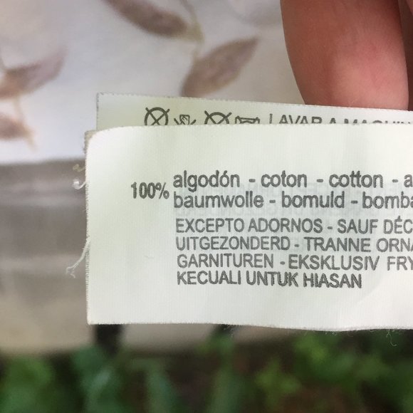 Zara long sleeve floral sequin cotton tee - size 11/12G - Picture 5 of 6